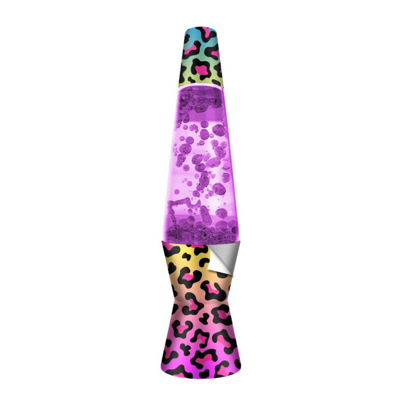 LLMYOL-Make-Your-Own-Lava-Lamp-LeopardDecoPeeling-web Make Your Own Lava Lamp - Purple Lamp with Leopard Decal